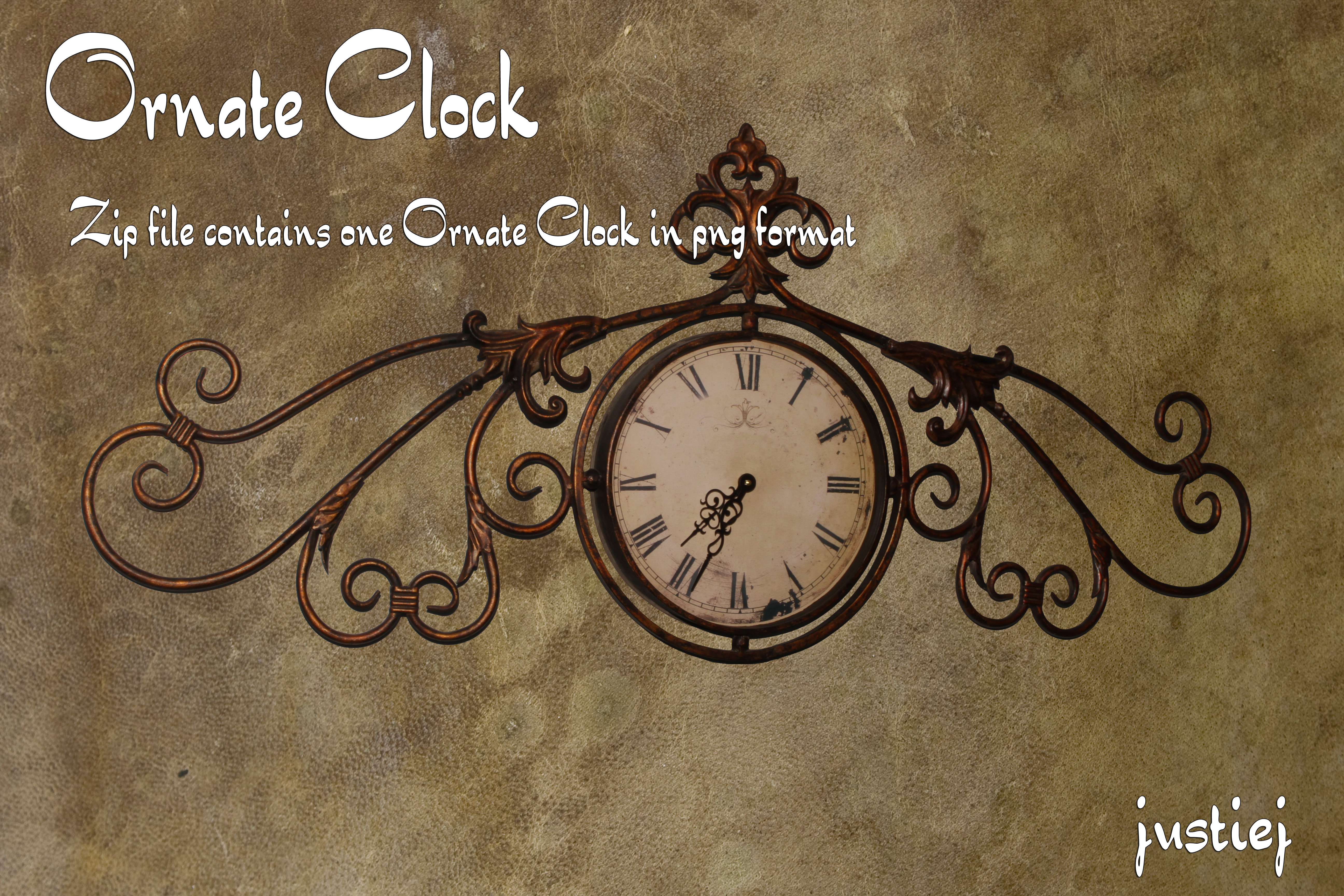 Cutout PNG - Ornate Clock