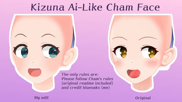 [MMD] Kizuna Ai-Like Cham Face edit