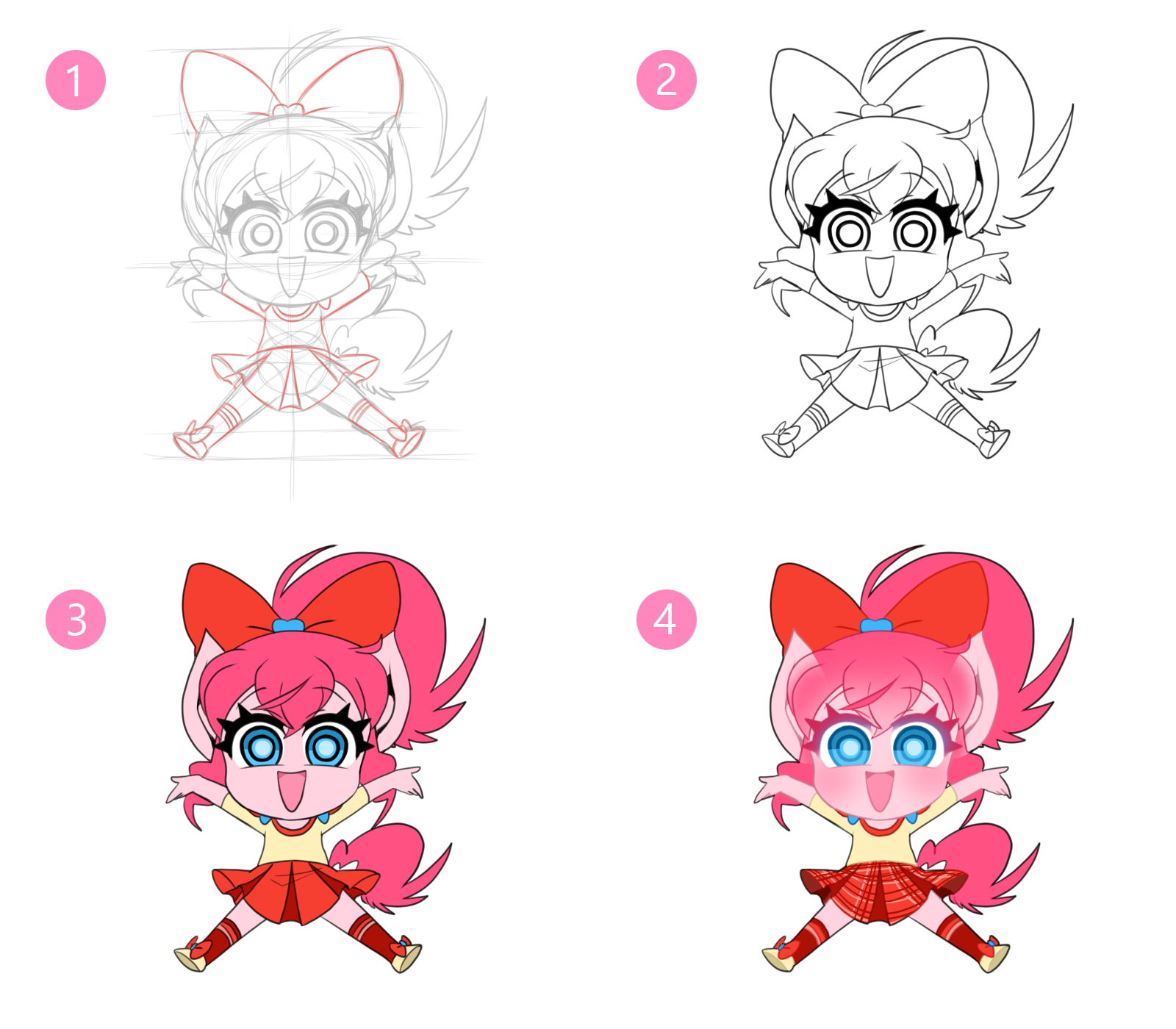 Step By Step Chibi Pinkie by thegreatrouge on DeviantArt