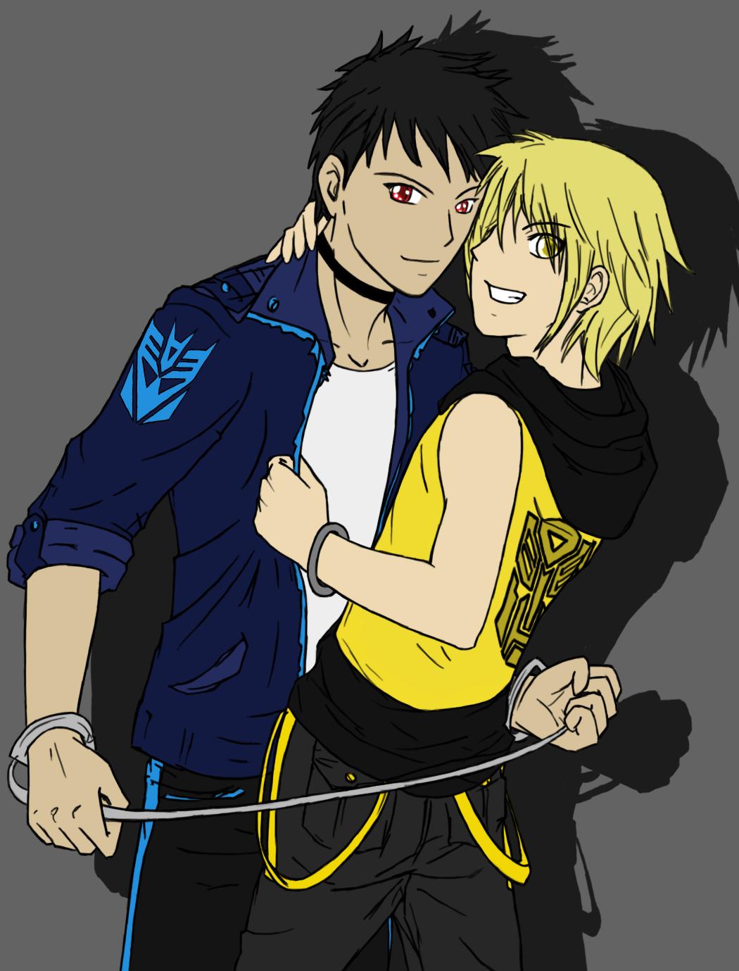 Barricade and Bumblebee (blumarine) by EpikalStorms on DeviantArt