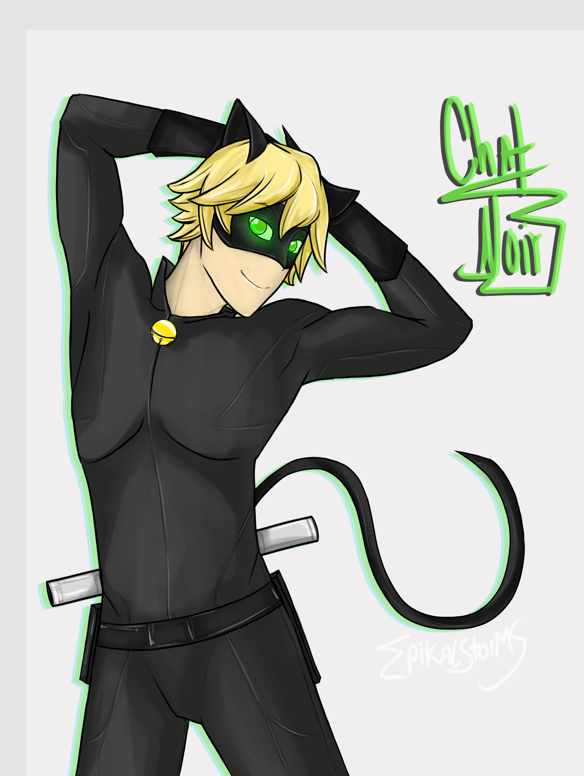 Chat Noir (Miraculous Ladybug) by EpikalStorms on DeviantArt