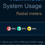 Rainmeter: Circle System Usage v5.2