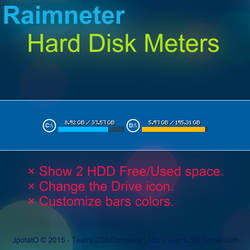 Rainmeter: HDD Usage Bars 1R3