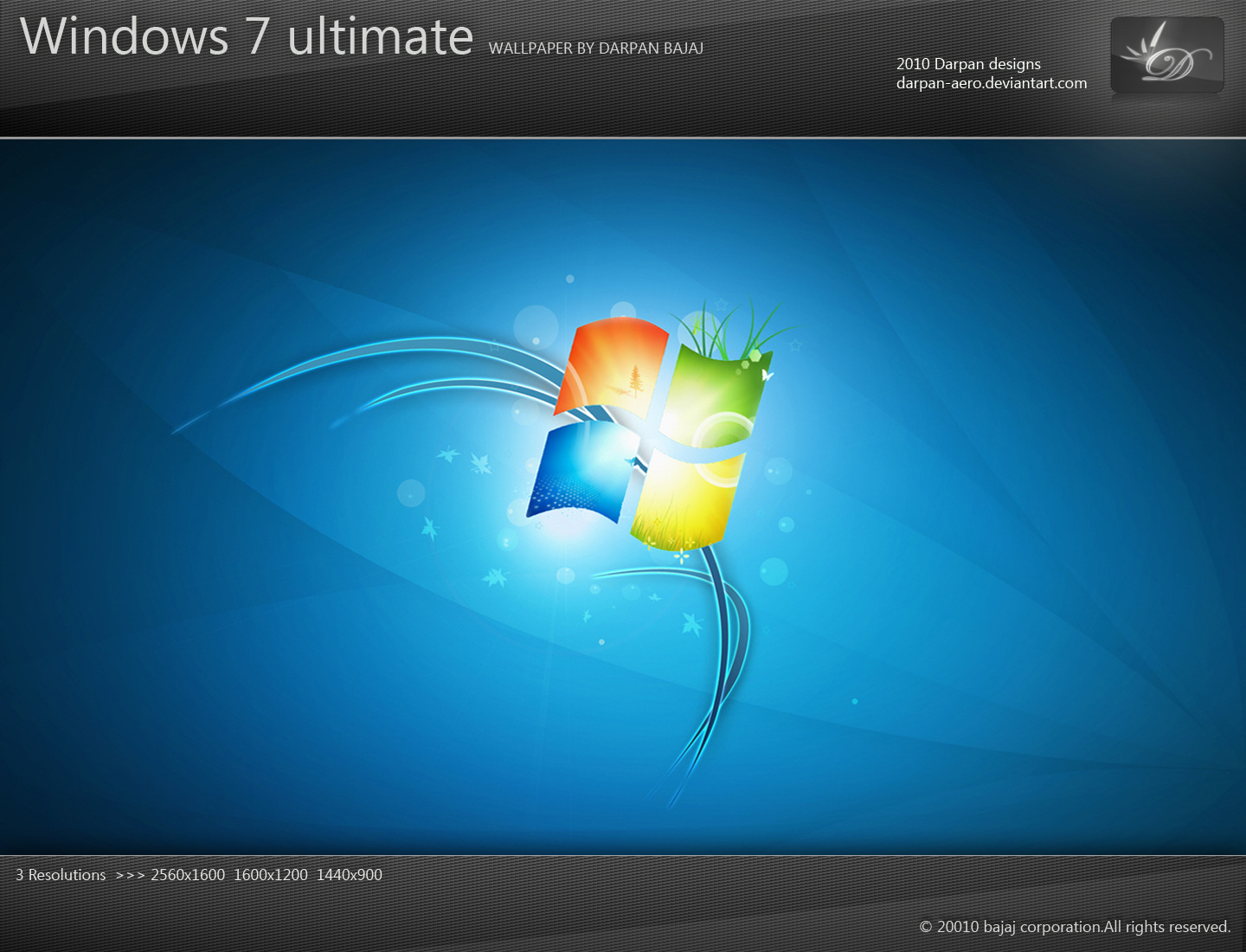 Windows 7 Ultimate wallpaper by darpan-aero on DeviantArt