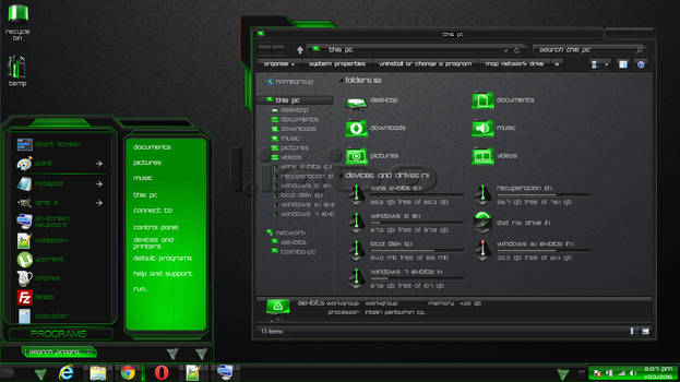 Windows 8.1 Theme Green Limbo