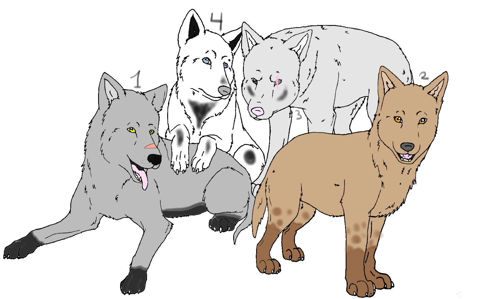 OTA wolf pups  ~ open ~