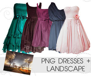 Png dresses + landscape