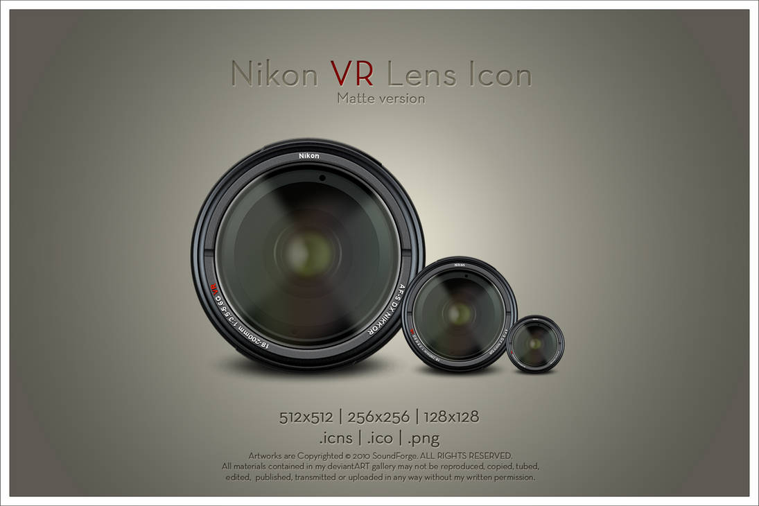 Nikon VR Lens Icon v1 by SoundForge on DeviantArt