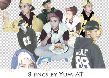 8 pngs Luhan by YumiAT@DA