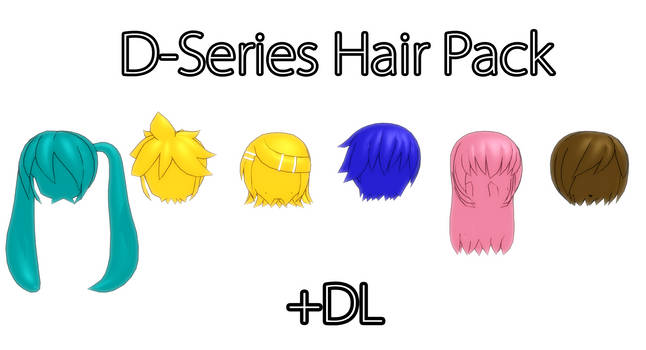 [MMD] D Series Hair Pack +DL