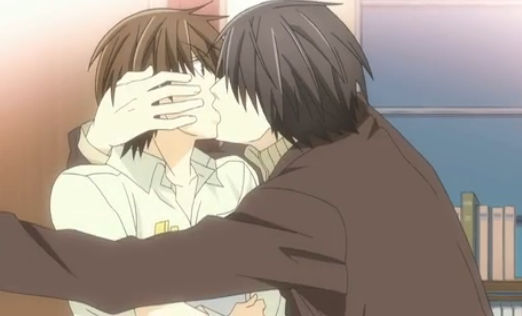 Get Wallpaper Sekai Ichi Hatsukoi Takano X Ritsu Kiss By Delianite On Deviantart Desktop Wallpaper Free