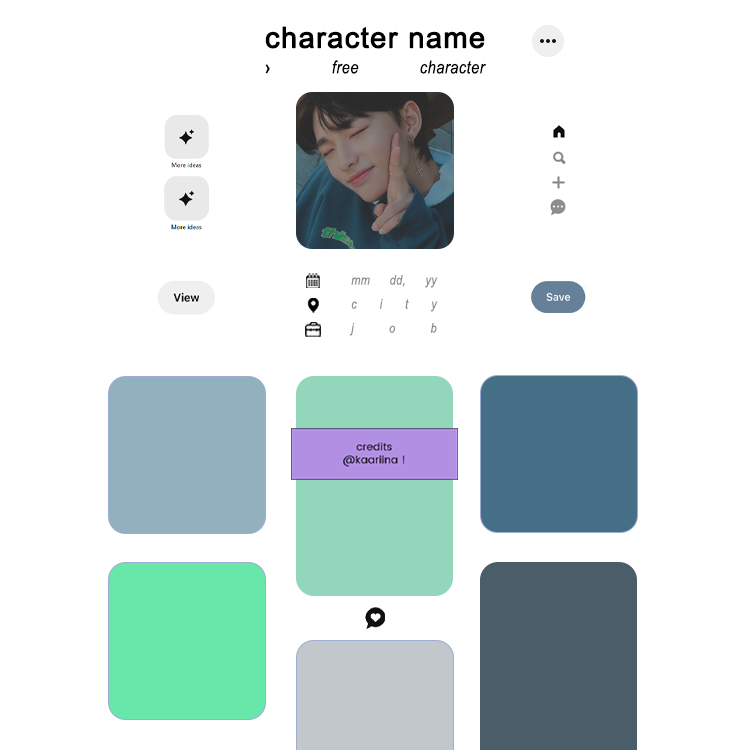 character template by @ kaariina by kaariina on DeviantArt