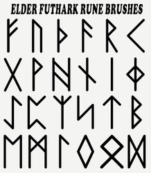 Elder Futhark Rune Brushes