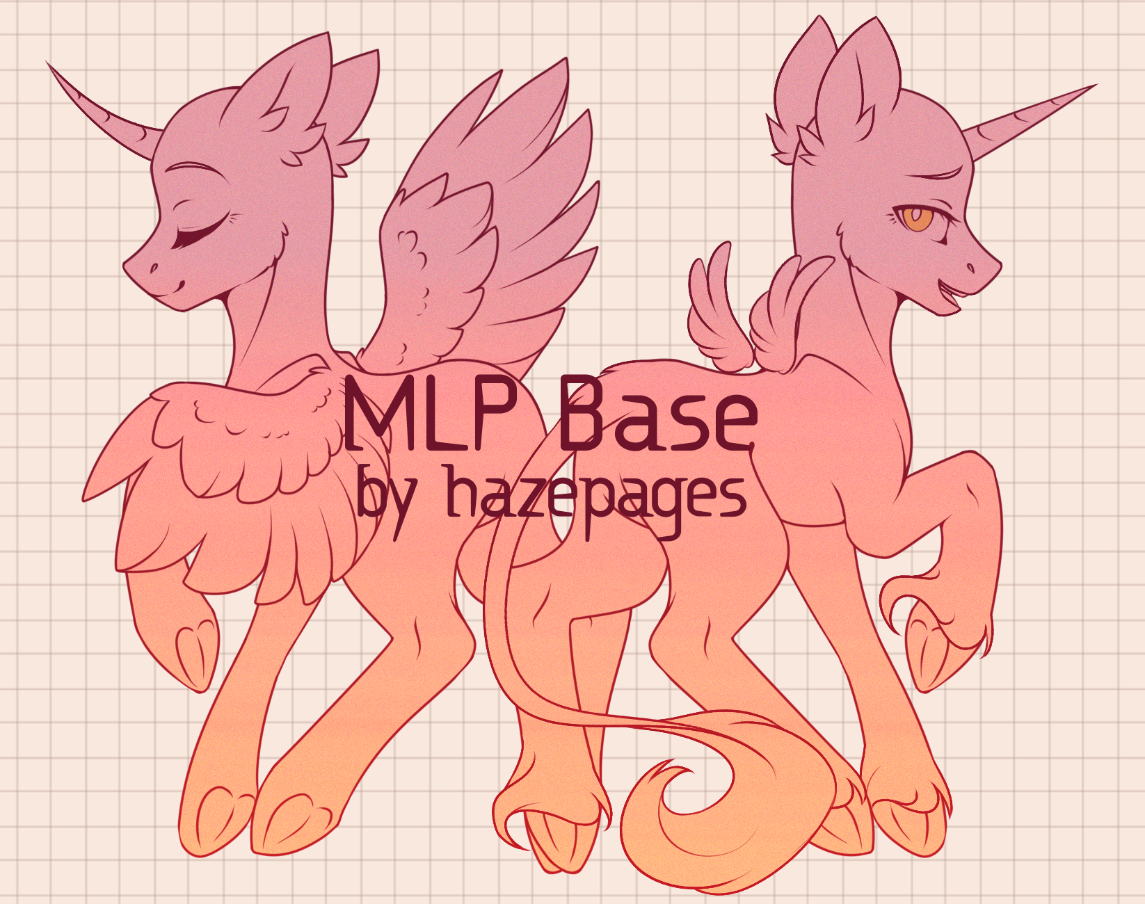 P2U MLP Base by hazepages on DeviantArt