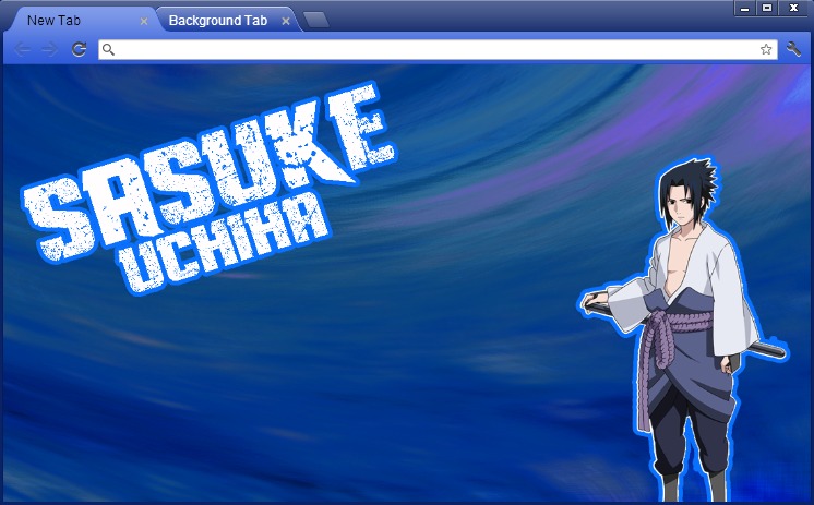 Naruto Shipudden Chrome Theme: Sasuke Uchiha