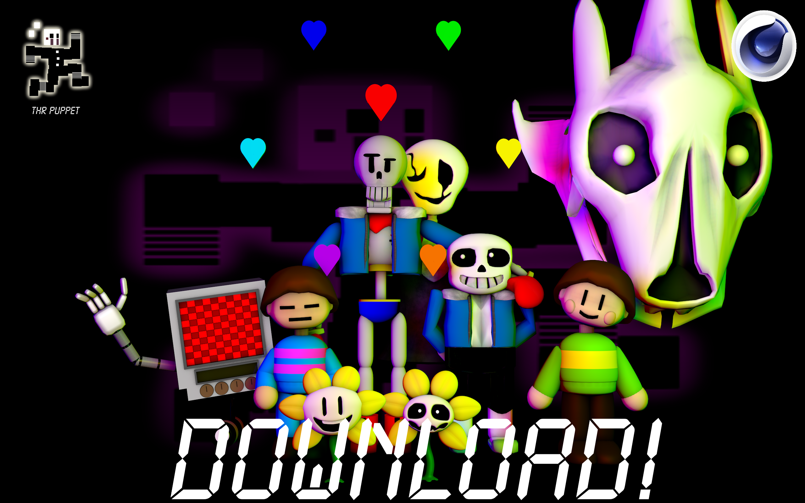 UNDERTALE PACK  Download! ThrPuppet by XSessiveMarina on DeviantArt