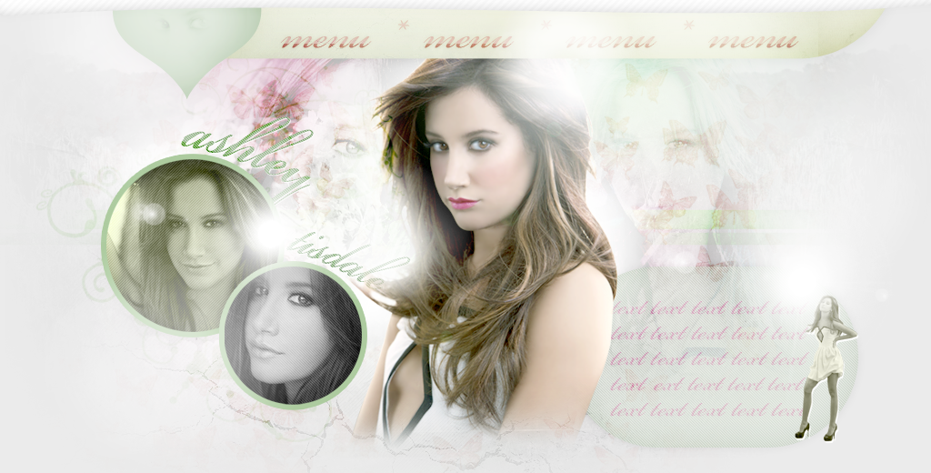 Ashley Tisdale PSD header