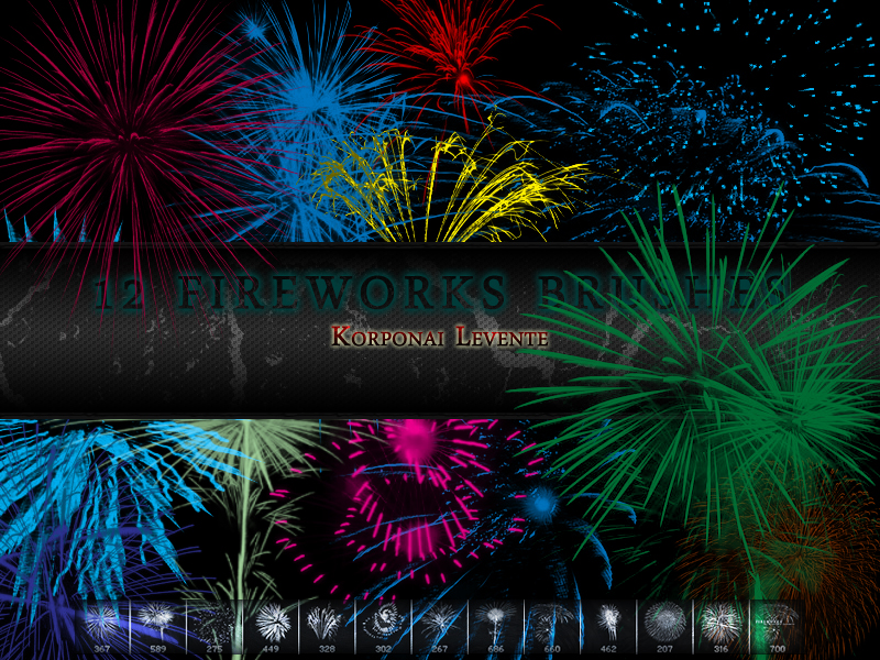 Fireworks brushes by 1995levente