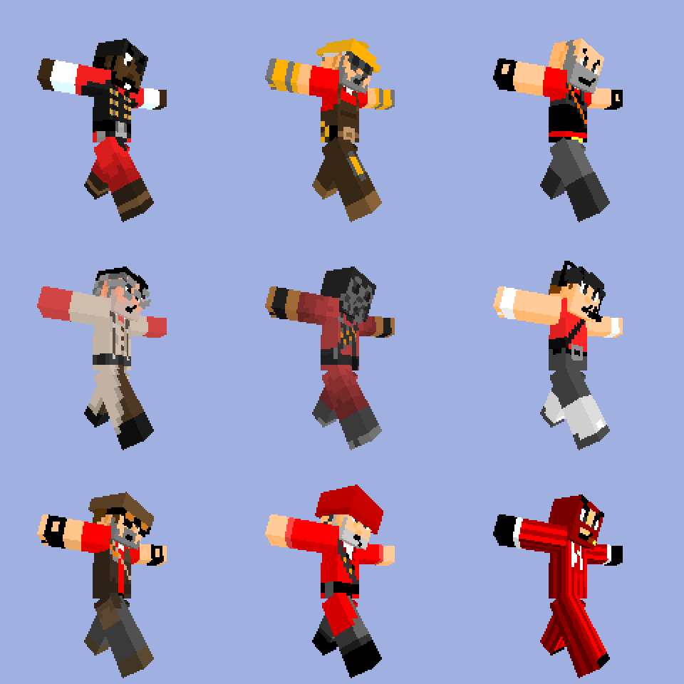 Team Fortress 2 Minecraft-style