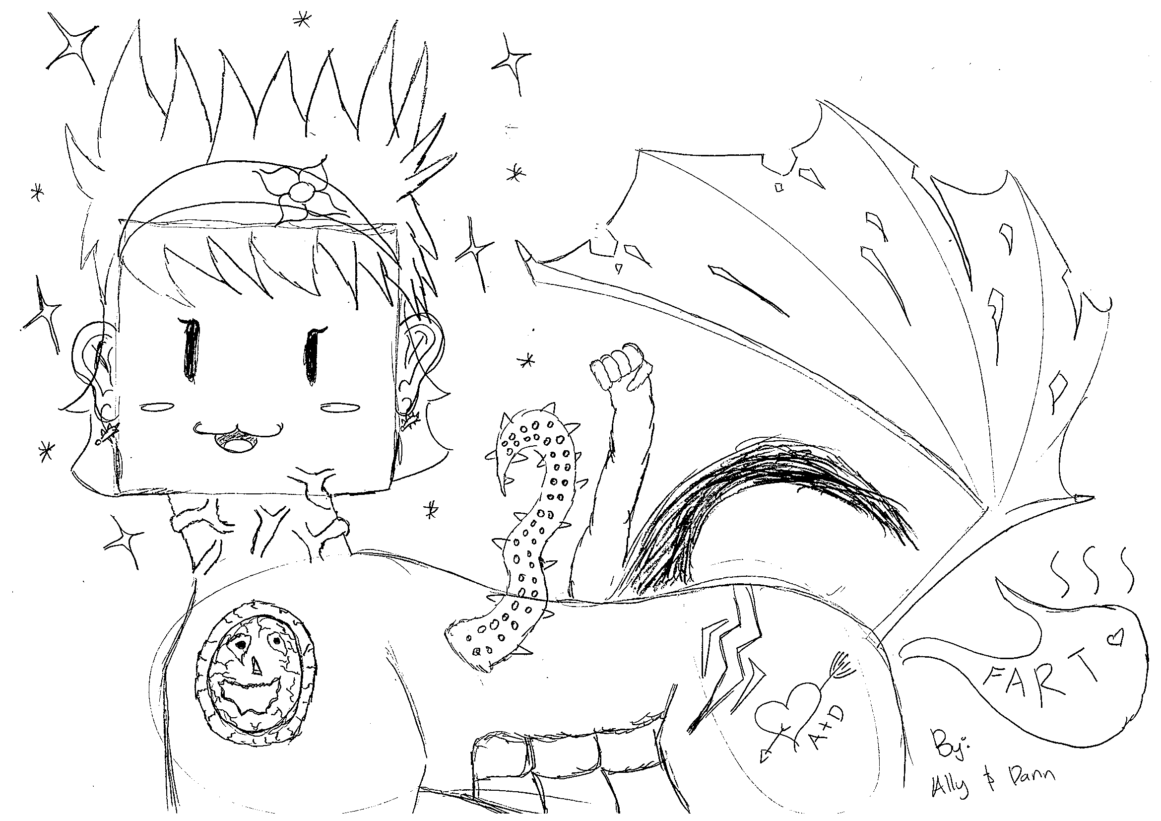 Another drawing from Dannally! Our Lion Boxhead by TrulyDoubleN on ...