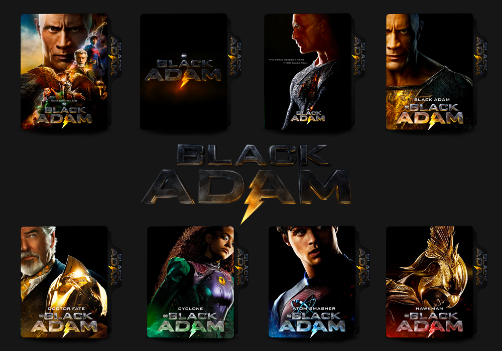 Black Adam Folder Icon by bangkullAK on DeviantArt