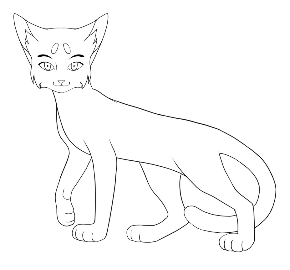 Free Cat Lineart [NEW] by waxwiing on DeviantArt