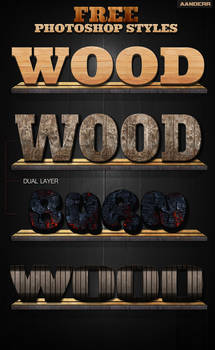 (Free) Photoshop Wood Styles