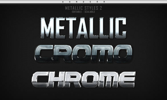 (FREE) Photoshop Metallic Styles 2