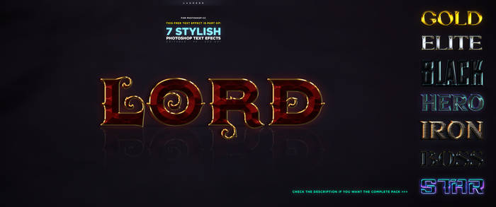 (Free) Stylish Photoshop Text Effect