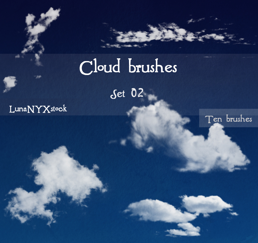 Cloud brushes - set 02