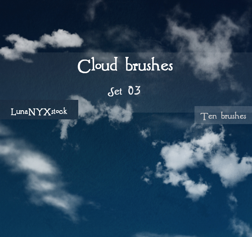 Cloud brushes - set 03
