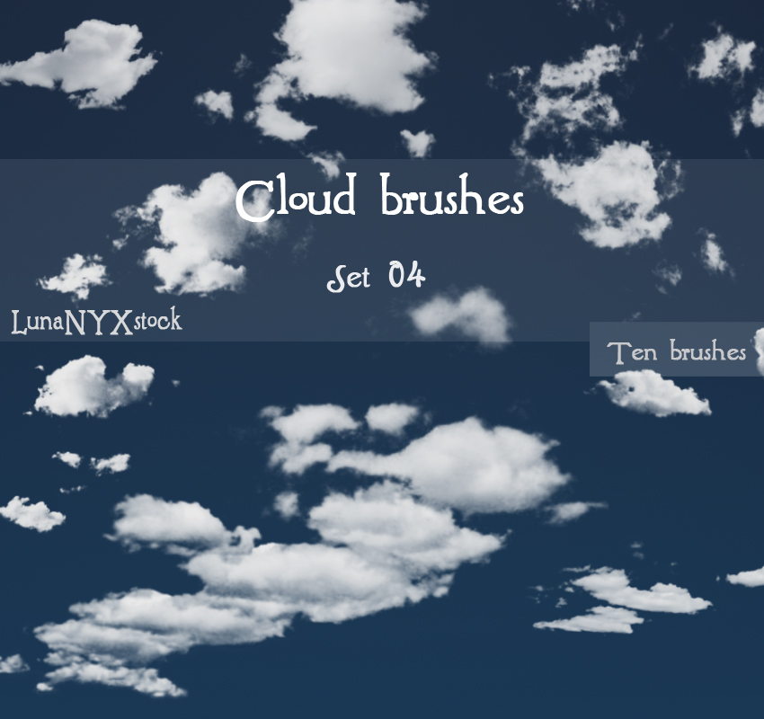Cloud brushes - set 04