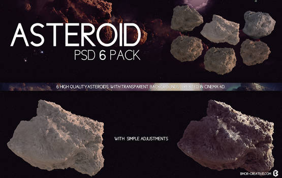 Asteroid PSD 6 Pack