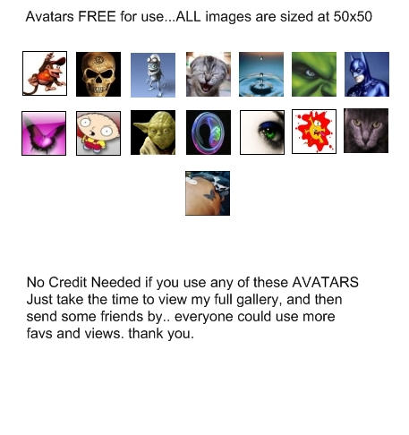 Avatars by CoyoteCreations on DeviantArt