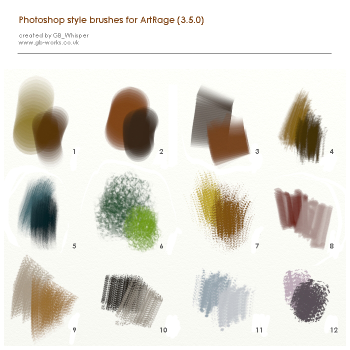 PS style brushes for ArtRage