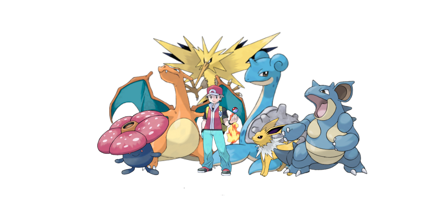 My Kanto Pokemon Team by pokeminecraftfav on DeviantArt
