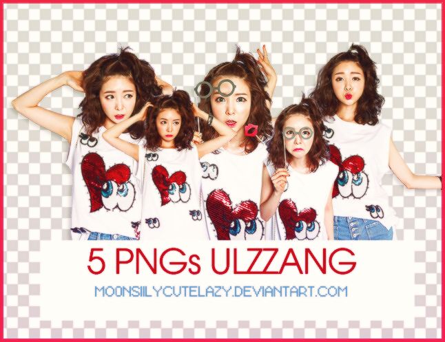 PACK 5 PNGs ULZZANG