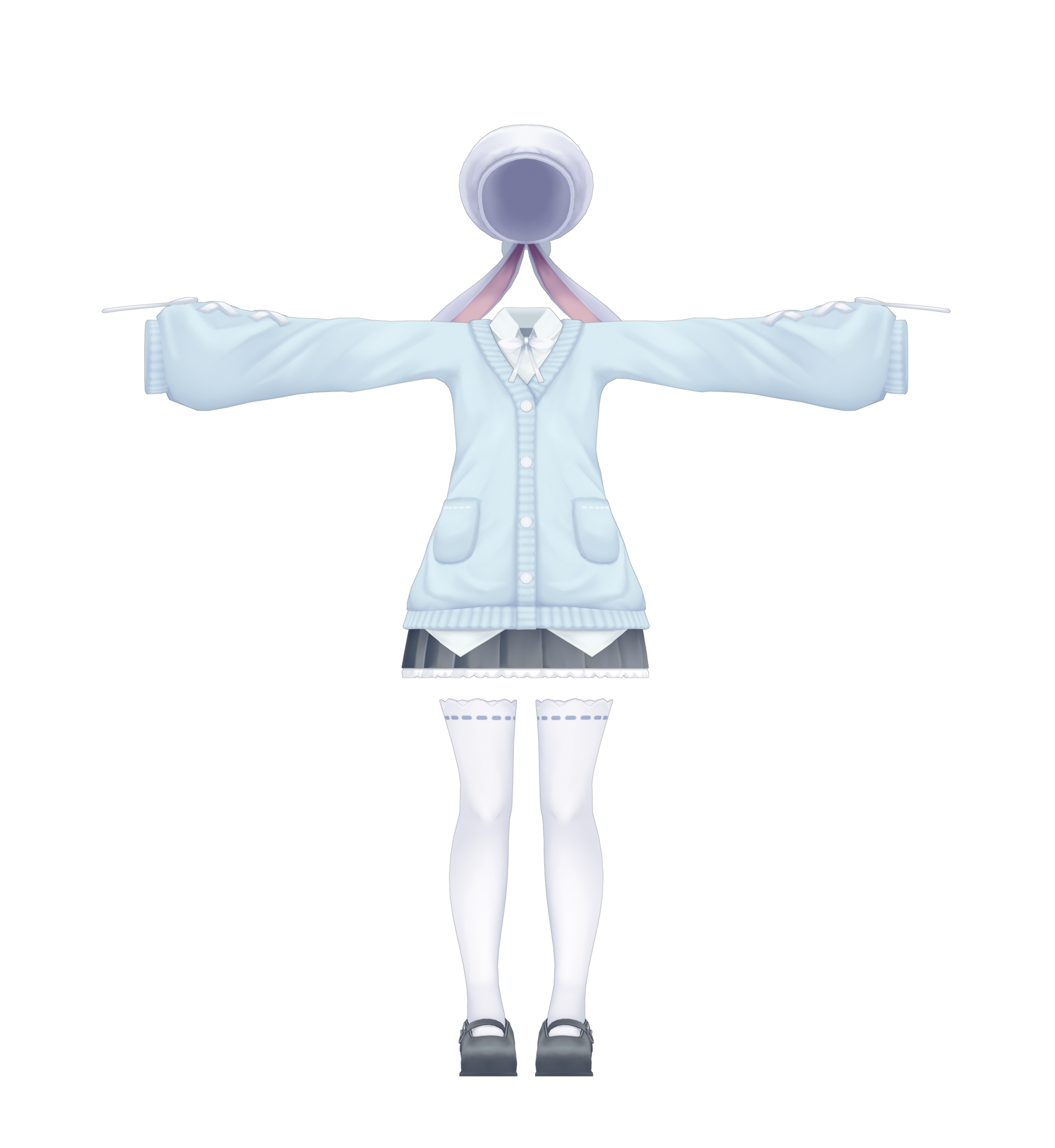 MMD FBX Bunny Cardigan dl by TheSoftMochi on DeviantArt