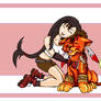 FF7: Tifa + Red XIII