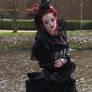 Stock - Romantic gothic lady barouque windy