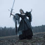 Stock - Angel of death fighting pose strong 2