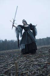 Stock - Angel of death fighting pose strong 3