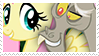 Fluttershy and Discord stamp by Sekhmettt