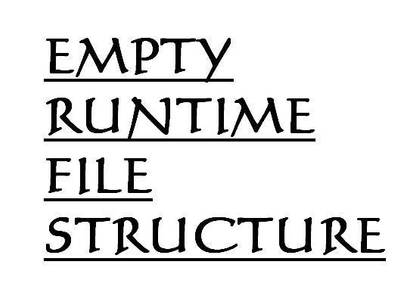 Empty Runtime Folder Structure