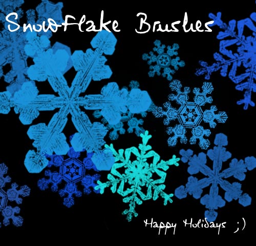 Snowflake Brushes by ArdathkSheyna