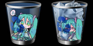 Hatsune Miku Desktop Recycle Bin Pack