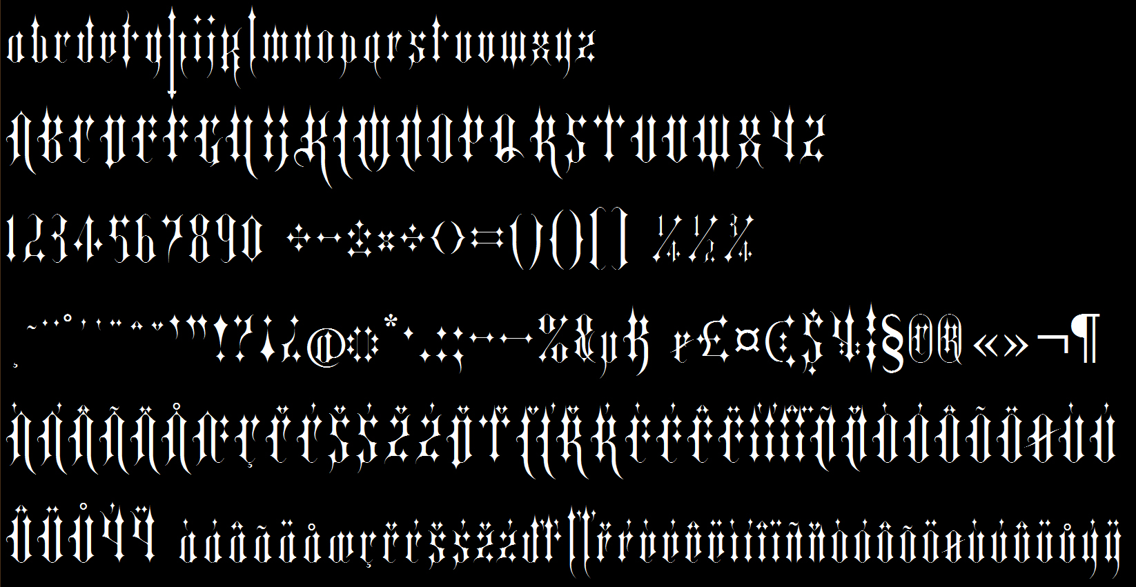 Kuroshitsuji Font: Kurayami