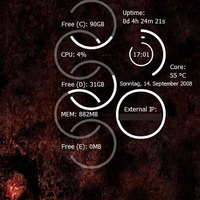 Circlestats with Battery and E