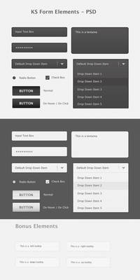 KS Form Elements PSD