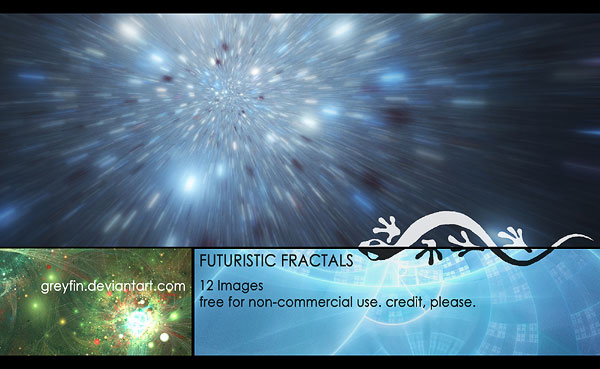 stock package - scifi fractals